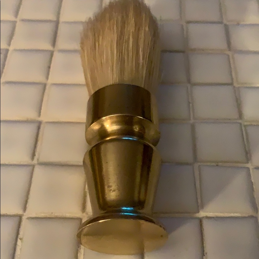 Father’s Day ! Vintage Brass Shaving Brush Lather - Picture 2 of 5